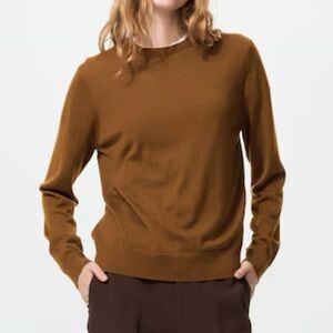 Uniqlo Women's 100% Merino Wool Crewneck Sweater